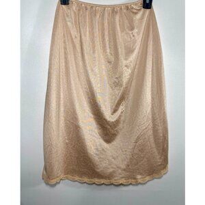 Givenchy UnderDressings Vintage Slip Skirt 1980s Beige Half Slip Medium